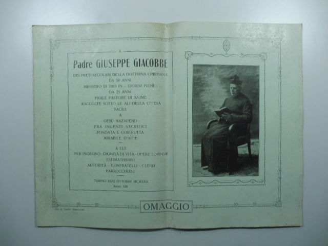 A padre Giuseppe Giacobbe dei preti secolari della dottrina cristiana …