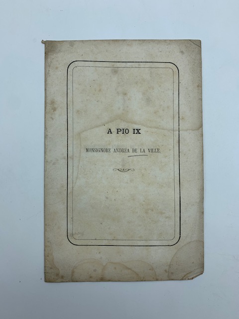 A Pio IX. La Politica di Carlo Magno. Dialogo tra …