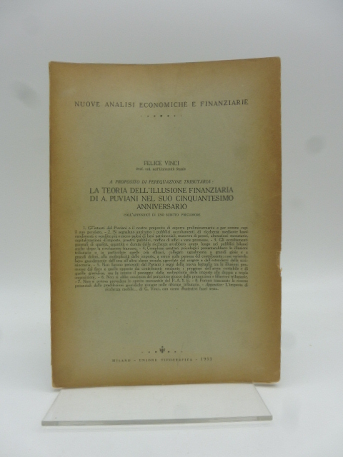 A proposito di perequazione tributaria: La teoria dell'illusione finanziaria di …