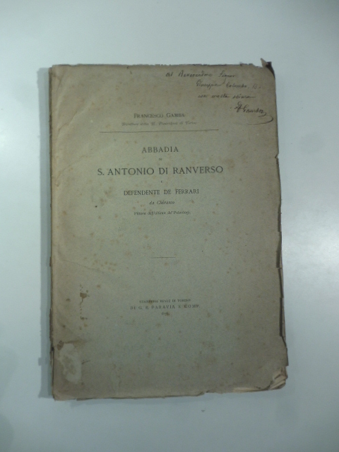 Abbadia di S. Antonio di Ranverso e Defendente De Ferrari …