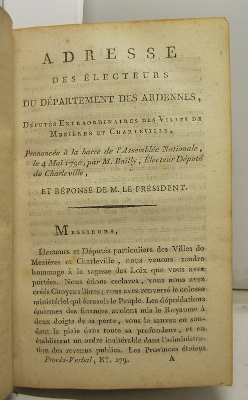 Adresse des electeurs du departement des Ardennes de'pute's extraordinaires des …