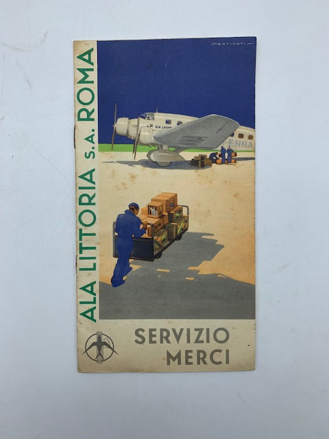 Ala littoria S.A. Roma. Servizio merci (brochure pubblicitaria)