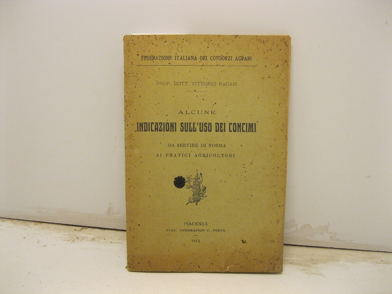 Alcune indicazioni sull'uso dei concimi da servire di norma ai …