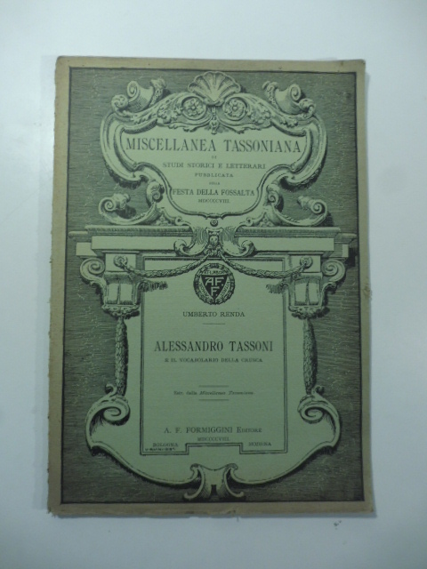 Alessandro Tassoni e il vocabolario della Crusca