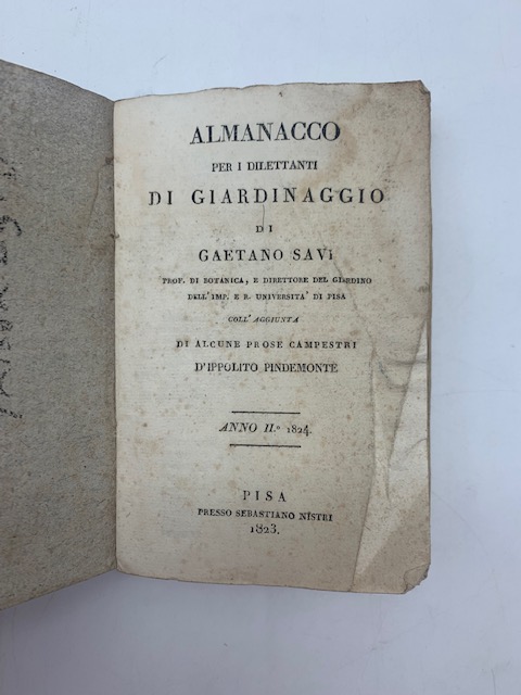 Almanacco per i dilettanti di giardinaggio.con l'aggiunta di alcune poesie …