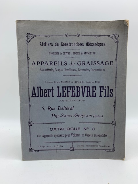 Ancienne Maison Michaux & Lefebvre. Albert Lefebvre Fils. Catalogue des …