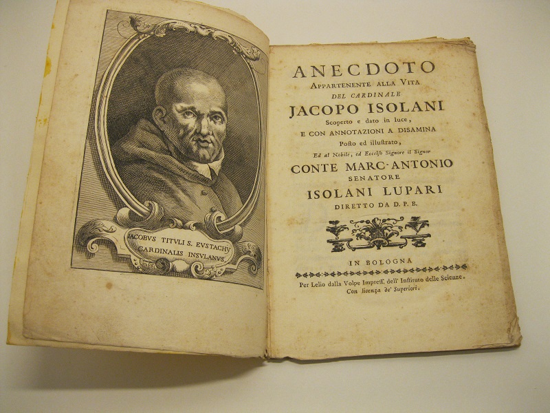 Anecdoto appartenente alla vita del Cardinale Jacopo Isolani scoperto e …