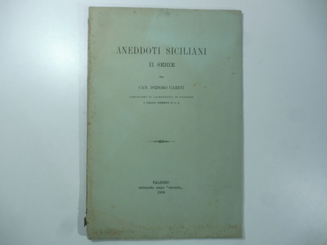 Aneddoti siciliani. II serie