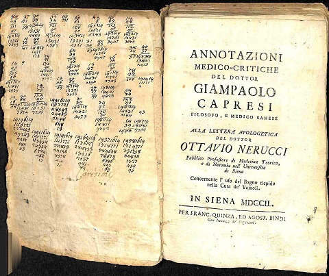 Annotazioni medico-critiche del dottor Giampaolo Capresi filosofo e medico sanese …