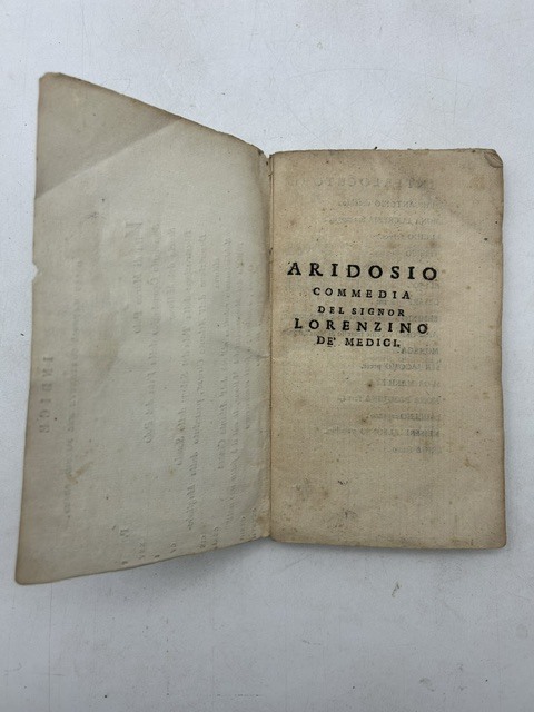 Aridosio commedia del Signor Lorenzino De' Medici
