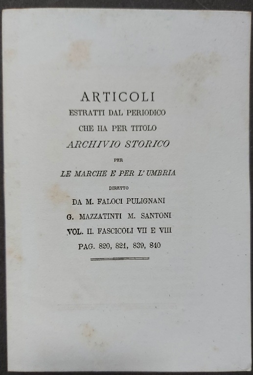 Articoli estratti dal periodico che ha per titolo Archivio storico …
