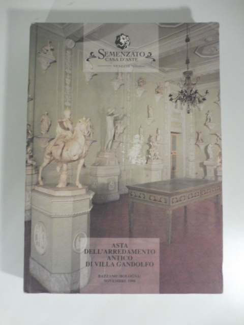 Asta dell'arredamento antico di villa Gandolfo