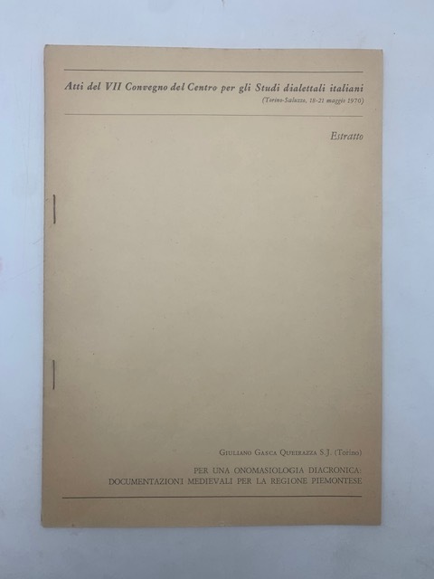 Atti del VII Convegno del Centro per gli Studi dialettali …