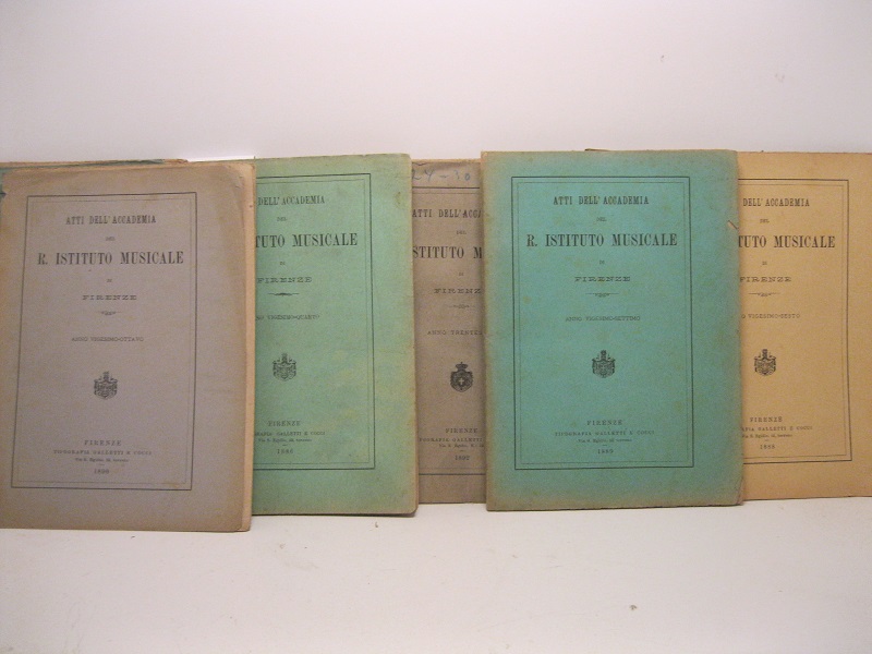 Atti dell'Accademia del R. Istituto musicale di Firenze. Anno vigesimoquarto …