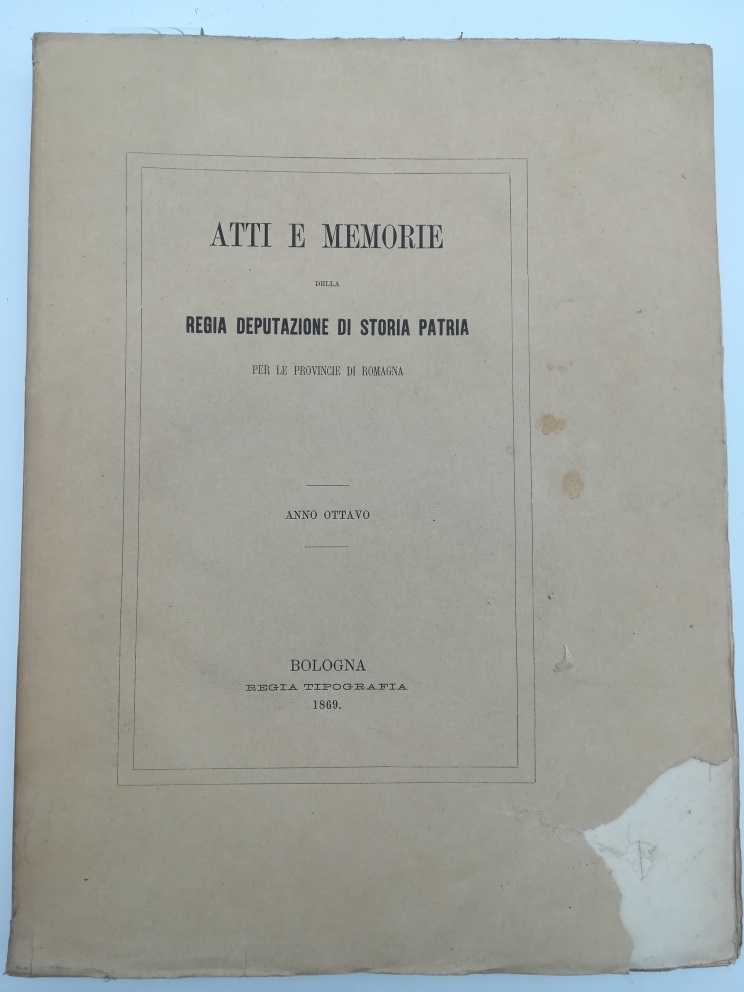 Atti e Memorie della Regia Deputazione di Storia patria per …
