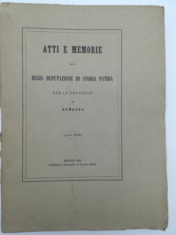 Atti e Memorie della Regia Deputazione di Storia patria per …