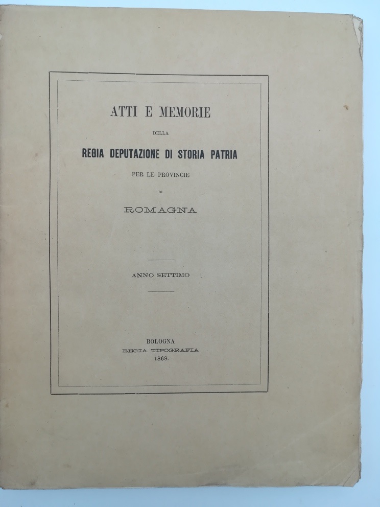 Atti e Memorie della Regia Deputazione di Storia patria per …