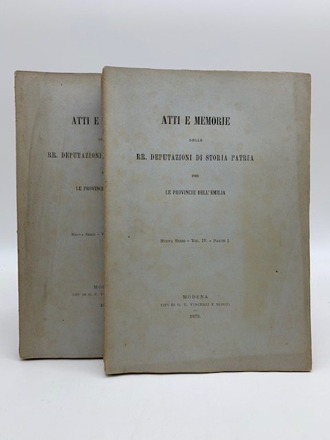 Atti e memorie delle RR. Deputazioni di storia patria per …