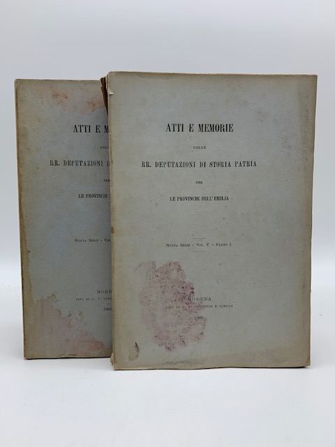 Atti e memorie delle RR. Deputazioni di storia patria per …