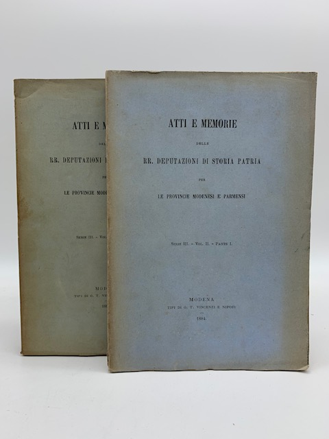 Atti e memorie delle RR. Deputazioni di storia patria per …