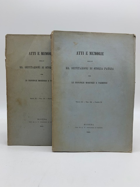 Atti e memorie delle RR. Deputazioni di storia patria per …