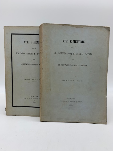 Atti e memorie delle RR. Deputazioni di storia patria per …
