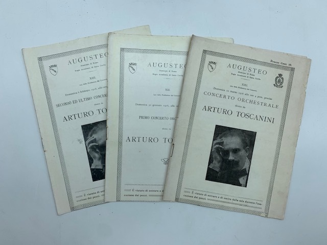 Augusteo. Municipio di Roma. Regia Accademia di Santa Cecilia. Primo; …