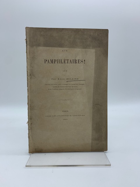 Aux pamphletaires! Ode