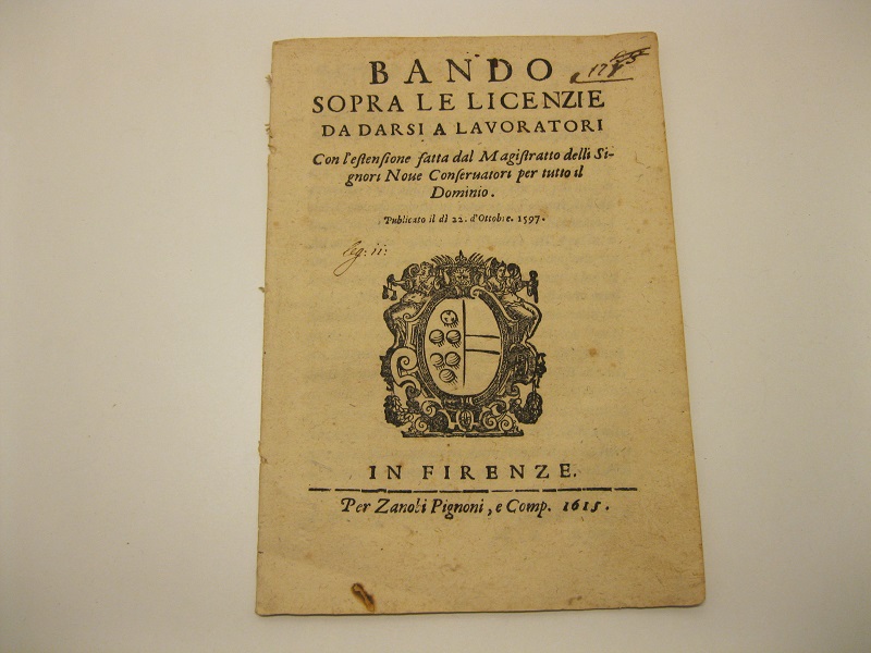 BANDO SOPRA LE LICENZIE DA DARSI AI LAVORATORI con l'estensione …