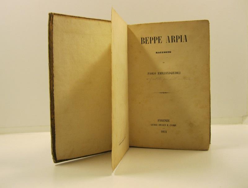 Beppe Arpia. Racconto