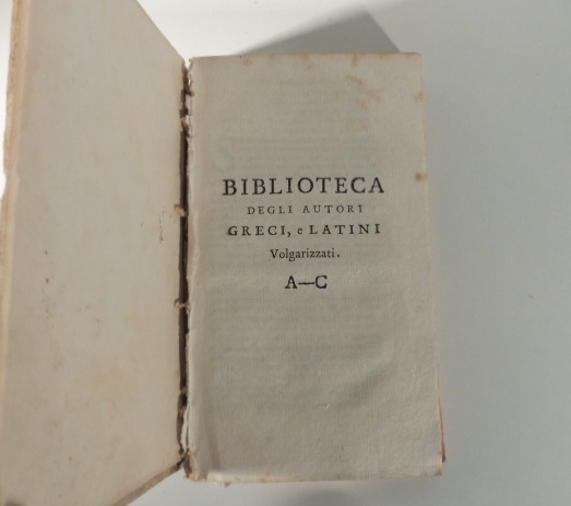 Biblioteca degli autori greci e latini volgarizzati A-C