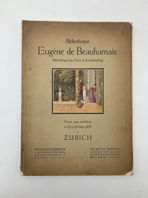 Bibliotheque Eugene de Beauharnais.et des Ducs de Leuchtenberg. Vente aux …