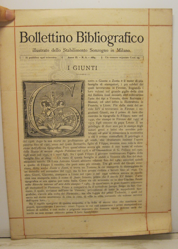 Bollettino bibliografico illustrato dello Stabilimento Sonzogno in Milano. Anno II, …