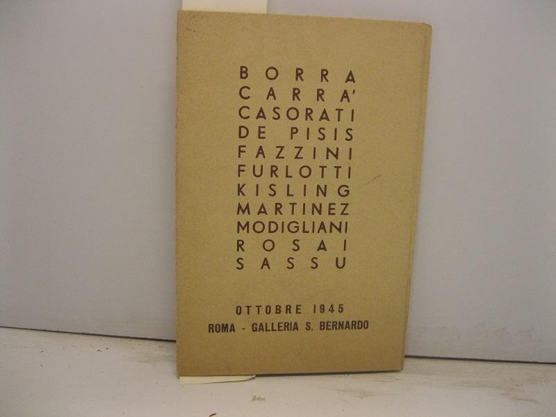 Borra, Carra', Casorati, De Pisis, Fazzini, Furlotti, Kisling, Martinez, Modigliani, …