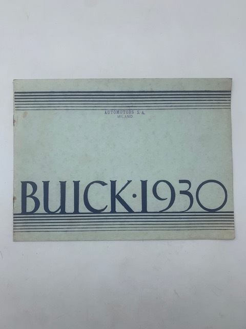Buick 1930 (Brochure in lingua francese)