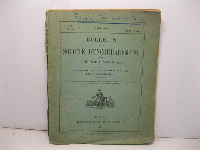 Bulletin de la Societe' d'encouragement pour l'industrie nationale publie' sous …