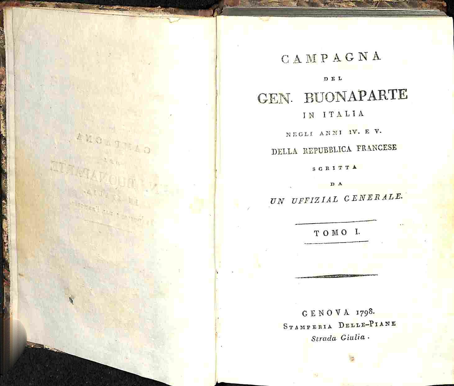 Campagna del Gen. Buonaparte in Italia negli anni IV e …