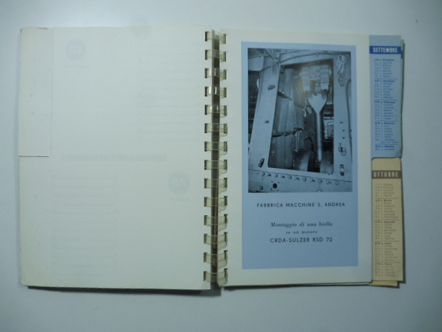 Cantieri riuniti dell'Adriatico. Agenda illustrata 1957
