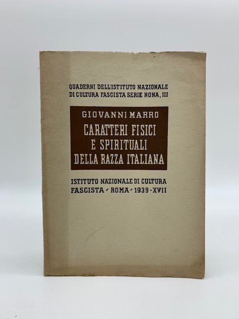 Caratteri fisici e spirituali della razza italiana