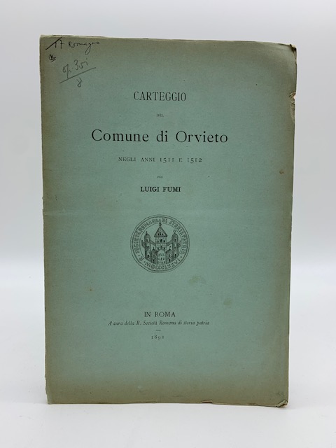 Carteggio del Comune di Orvieto negli anni 1511 e 1512