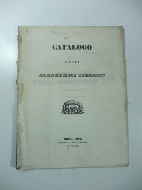 Catalogo degli Accademici Tiberini