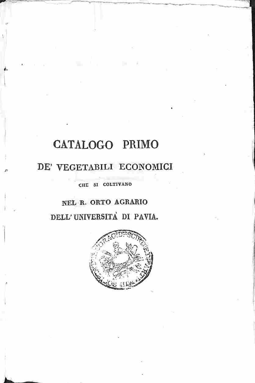 Catalogo primo de' vegetabili economici che si coltivano nel R. …