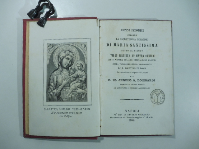 Cenni istorici intorno la sacratissima immagine di Maria santissima sotto …