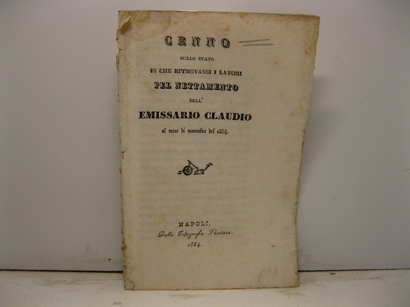 Cenno sullo stato in che ritrovansi i lavori pel nettamento …