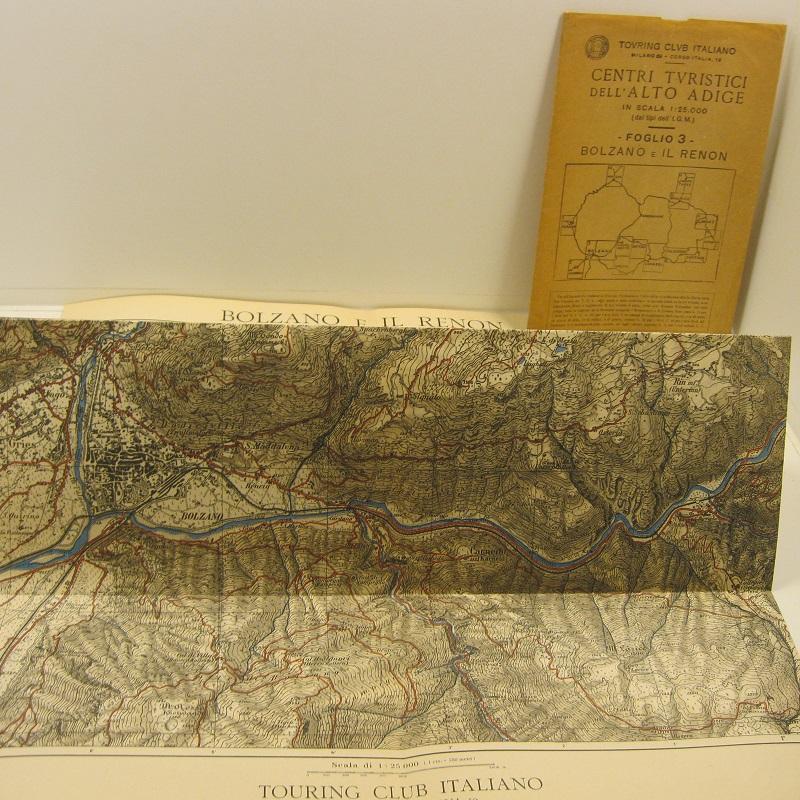Centri turistici dell'alto Adige. Foglio 3. Bolzano e il Renon