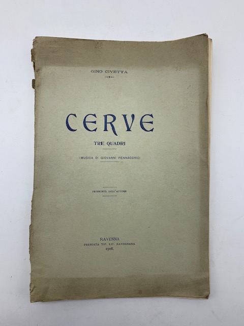 Cerve. Tre quadri (musica di Giovanni Pennacchio)