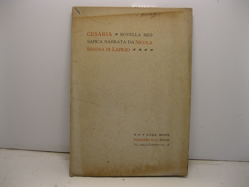 Cesaria. Novella messapica