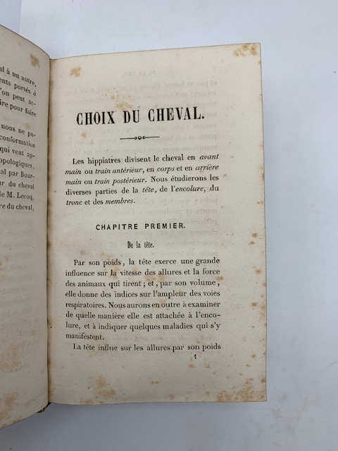 Choix du cheval ou appreciation de tous le caracters a' …