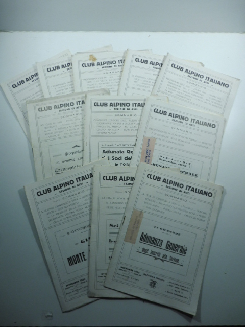 Club Alpino Italiano - Sezione di Asti. Bollettino mensile 1932. …