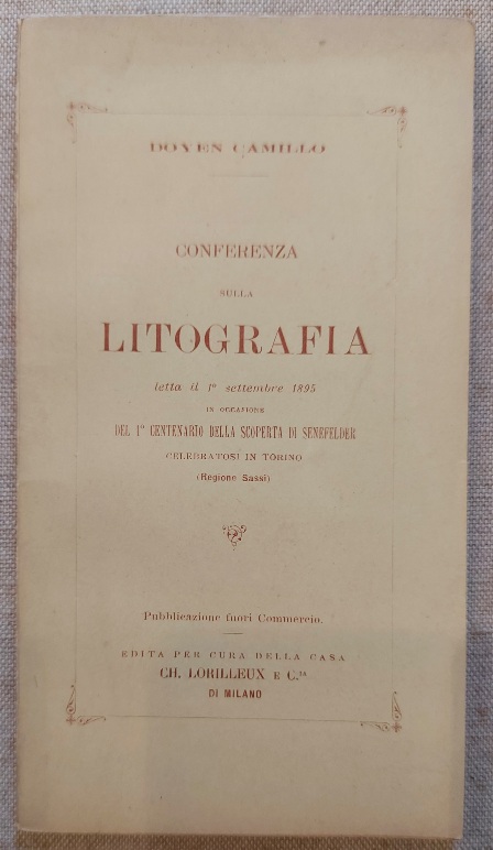 Conferenza sulla litografia letta il 1o settembre 1895 in occasione …